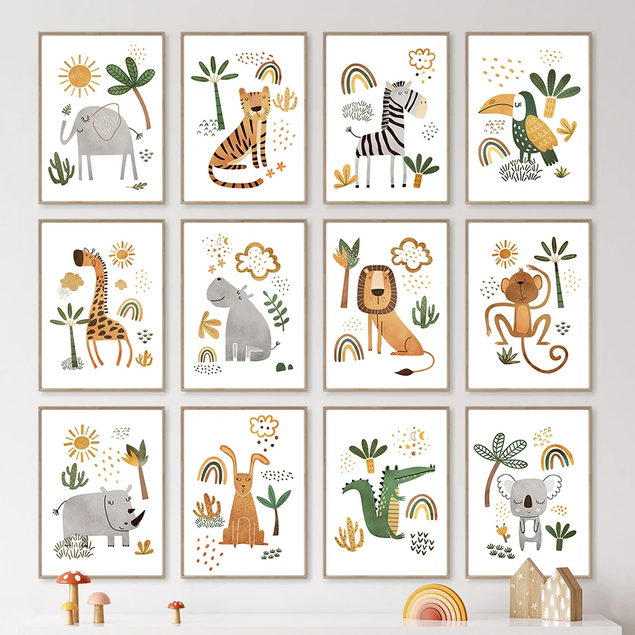 Girafa elefante tigre zebra tu - Baby Nursery Elephant avaliação e preço