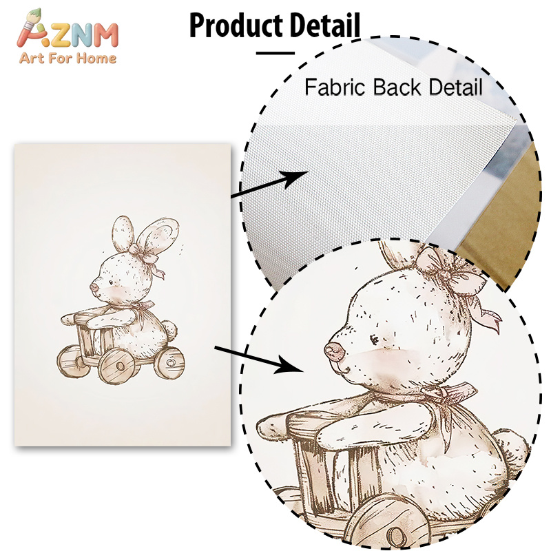 Arte de Parede em Lona Vintage - Baby Nursery Vintage Decor avaliação e preço