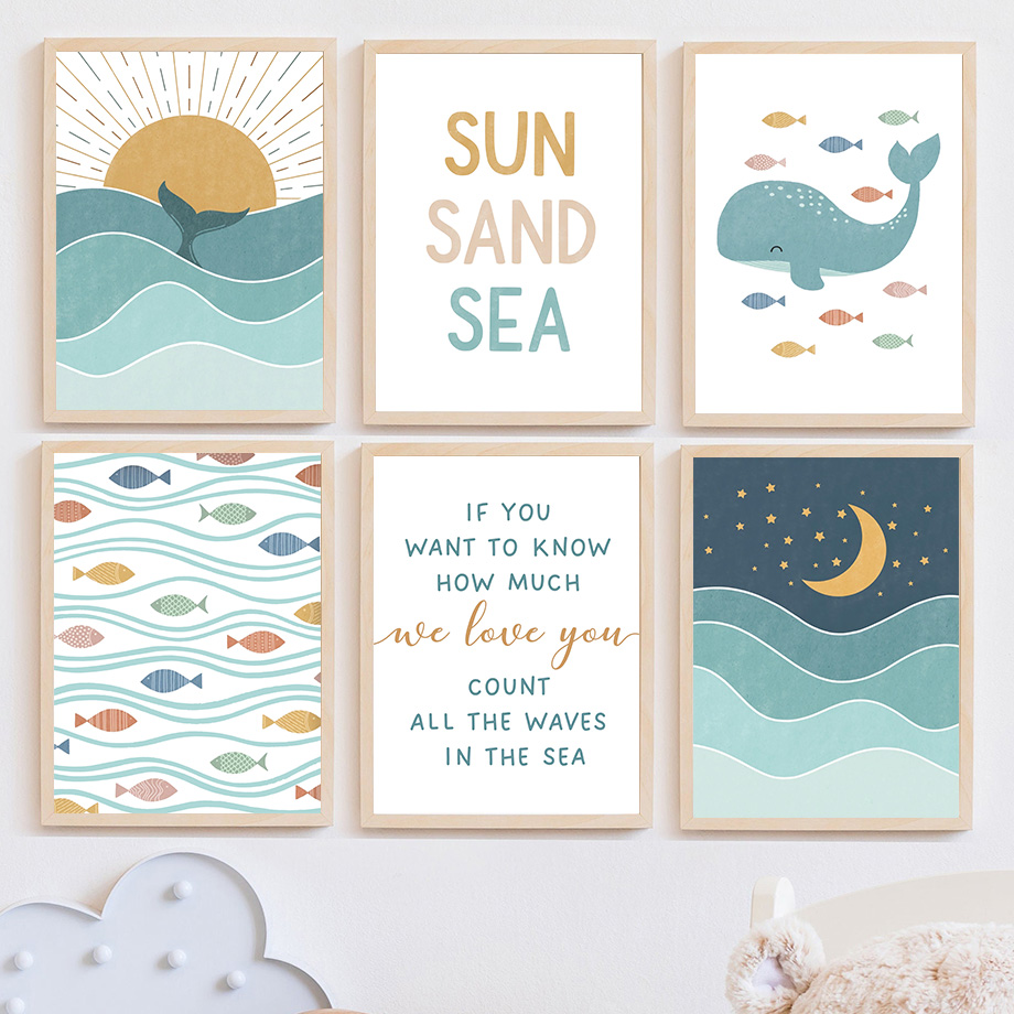 1 peça de arte de parede sem m - Baby Boy Nursery Quotes avaliação e preço