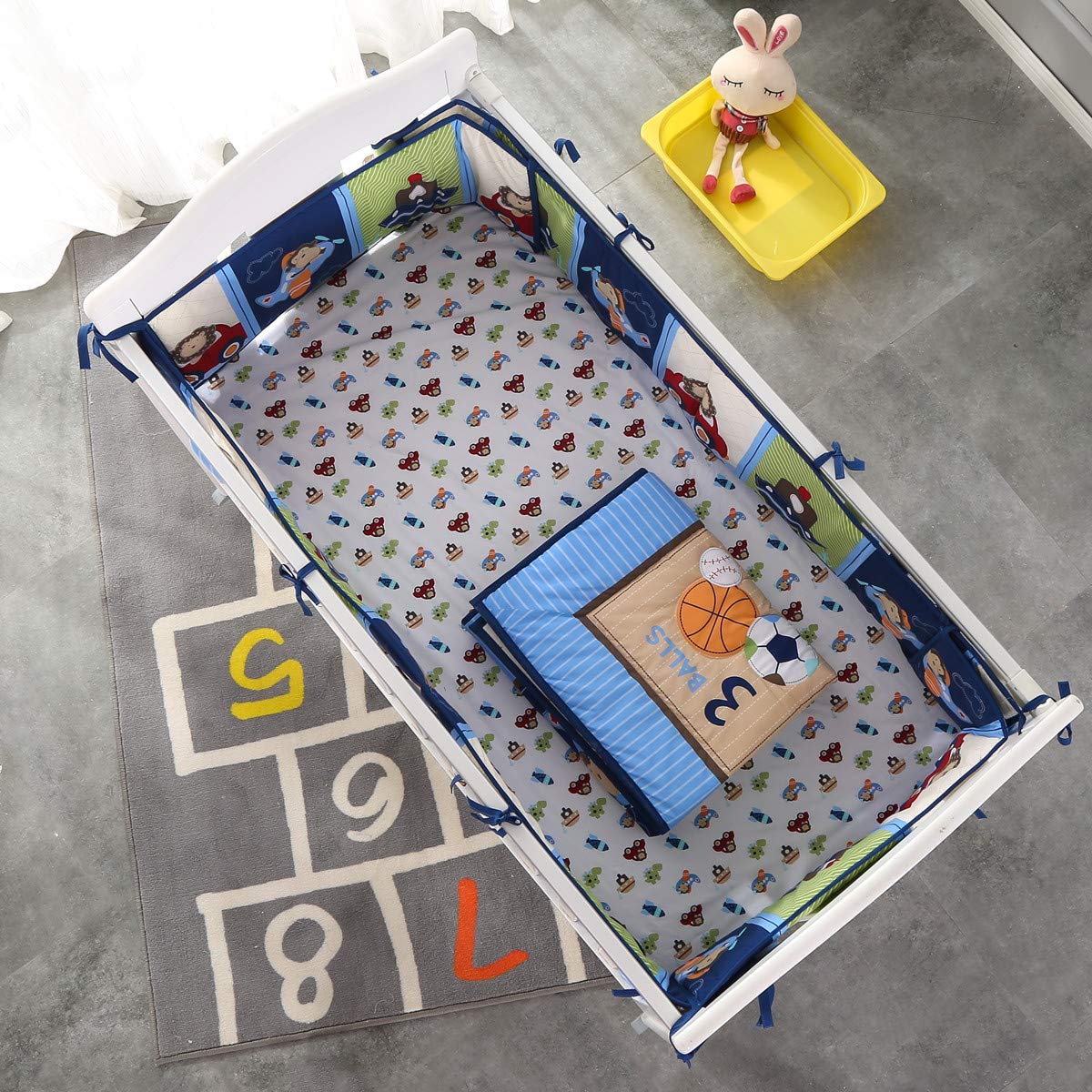 Conjunto de cama de berço de 7 - Baby Nursery Bedding avaliação e preço