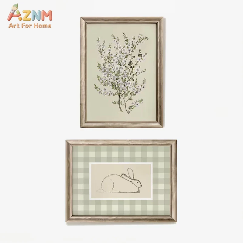 AZNM Impressão em tela vintage - Baby Nursery Vintage Decor avaliação e preço