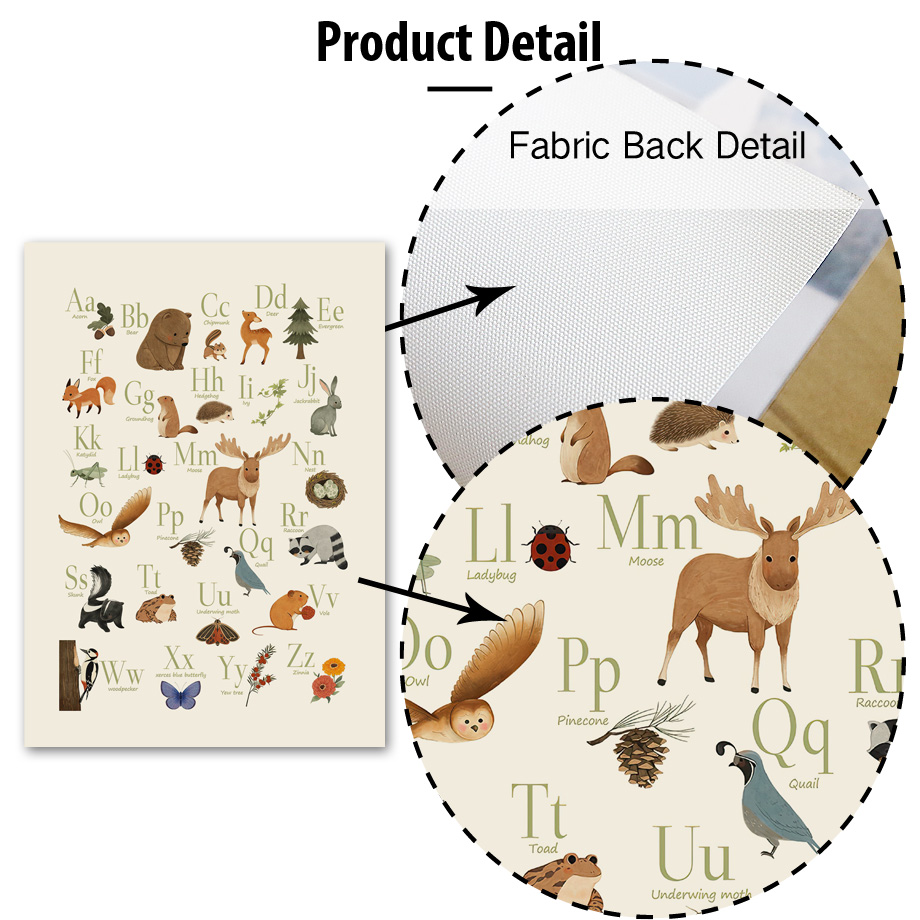1 peça de arte de parede sem m - Baby Nursery Animal Prints avaliação e preço