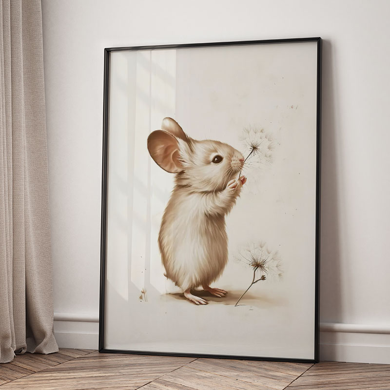 Pôster de Animais Urso Coelho  - Baby Nursery Animal Prints avaliação e preço