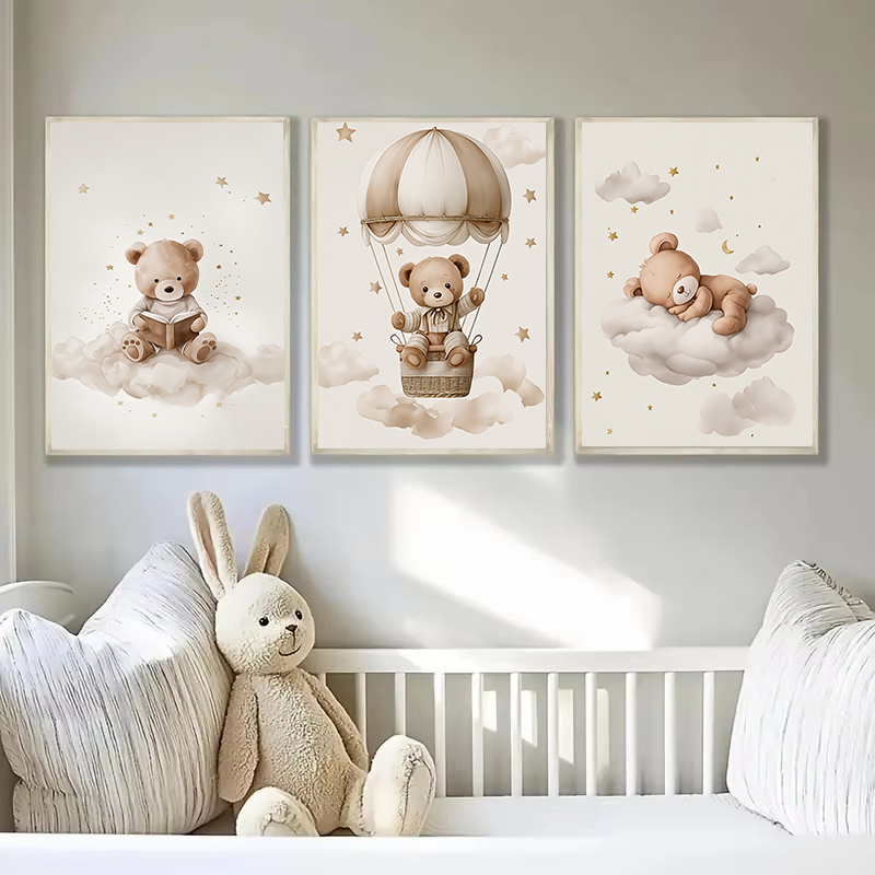 3 pçs/set boêmio urso de pelúc - Baby Nursery Items avaliação e preço